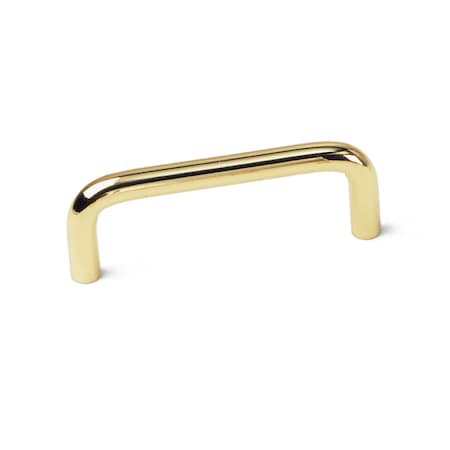 Laurey 3" Tech Wire Pull, Polished Brass 34237
